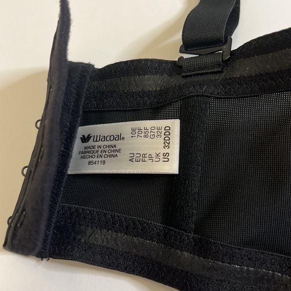 WACOAL Bra Size 32DDD Red Carpet Strapless/Straps Full Busted Underwire - Picture 9 of 10